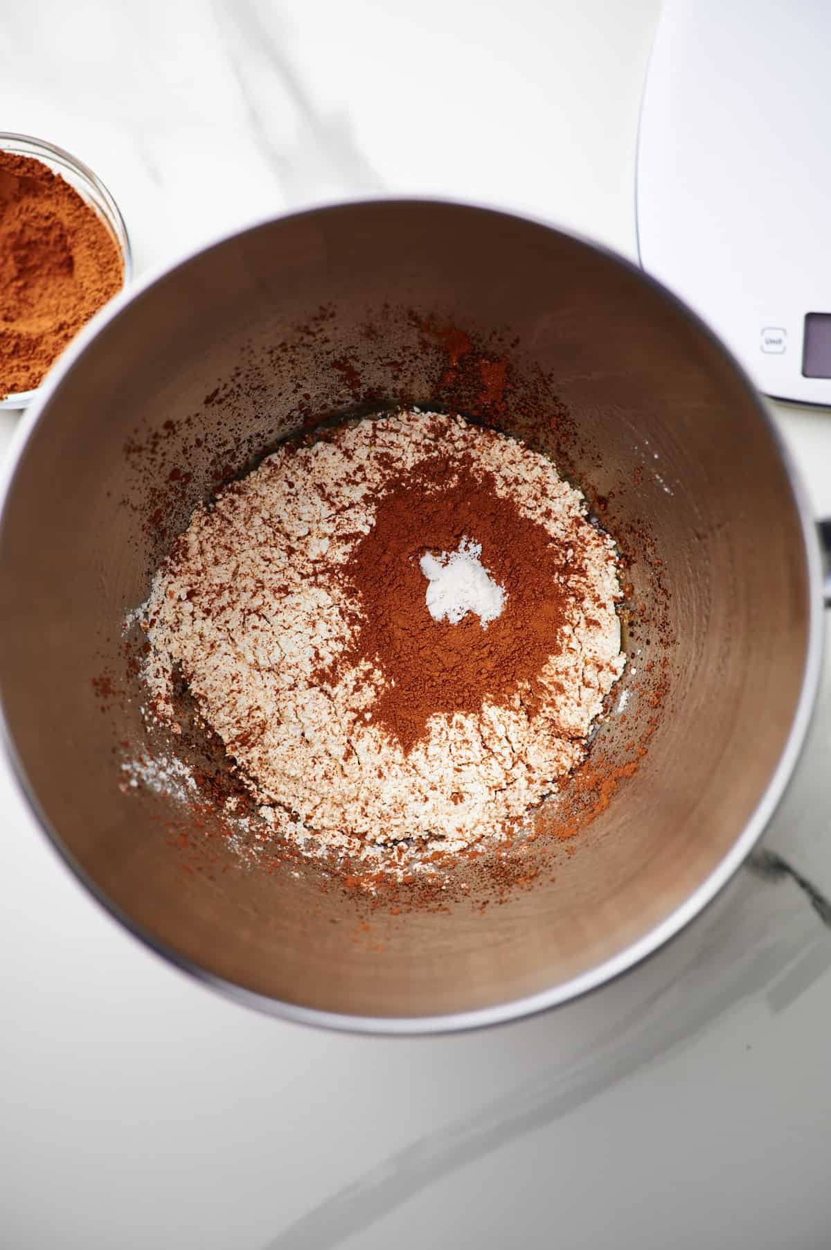 ingredients in mixing bowl for outback steakhouse bread