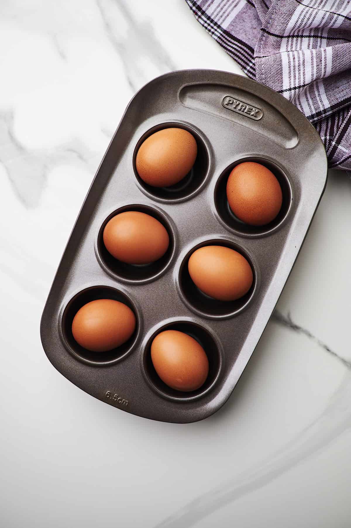 Hard Boiled Eggs in the baking pan