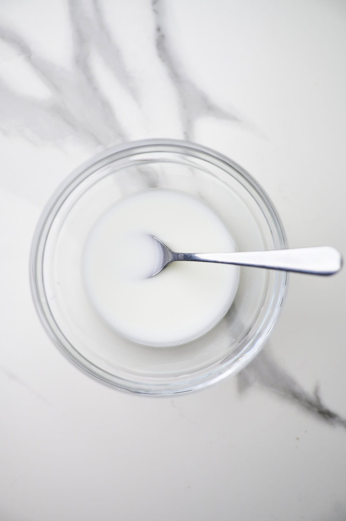 cornstarch slurry in bowl on countertop.