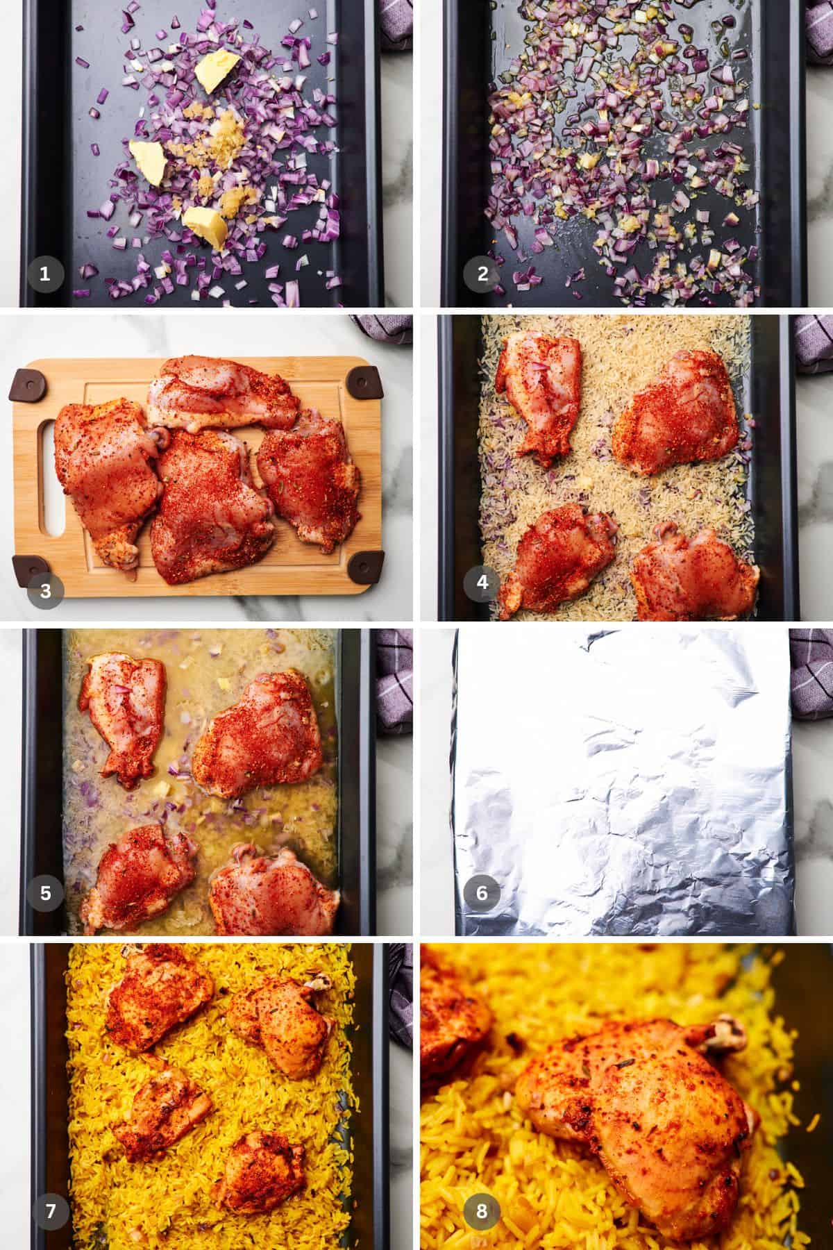 How to make chicken and rice in the oven